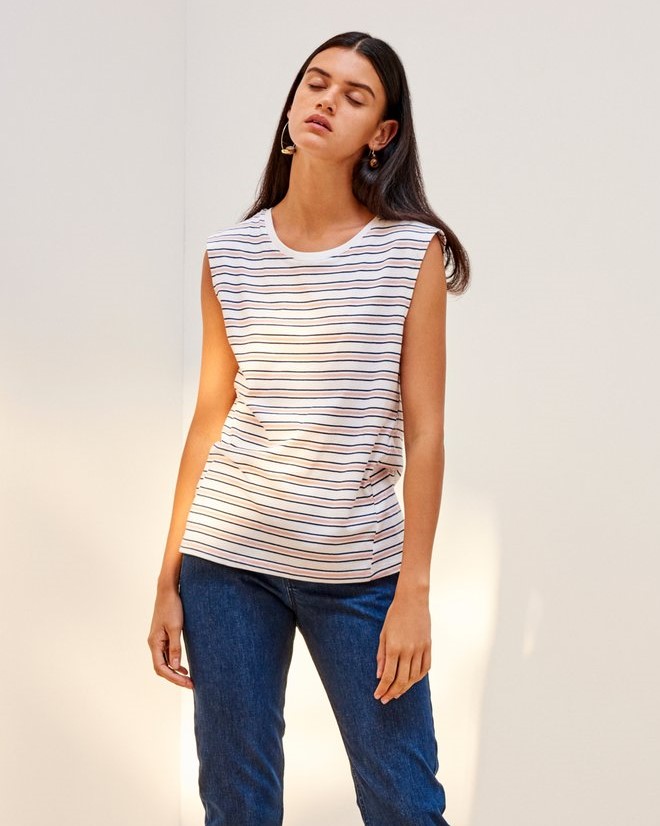 ethical striped tee