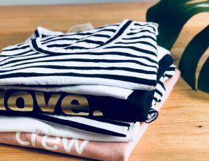 ethical stripe tees