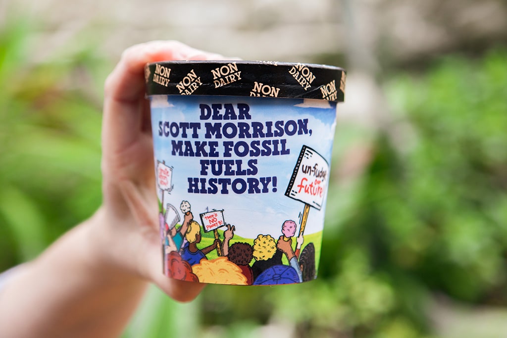 Ben Jerry's Unfudge Our Future Dairy Free Icecream Climate Change