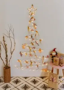 DIY Fairy light Christmas Tree