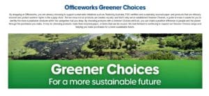 Officeworks Green Choices