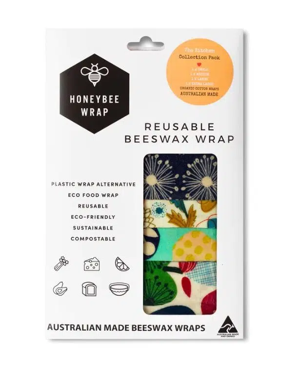 Honeybee wax wraps set
