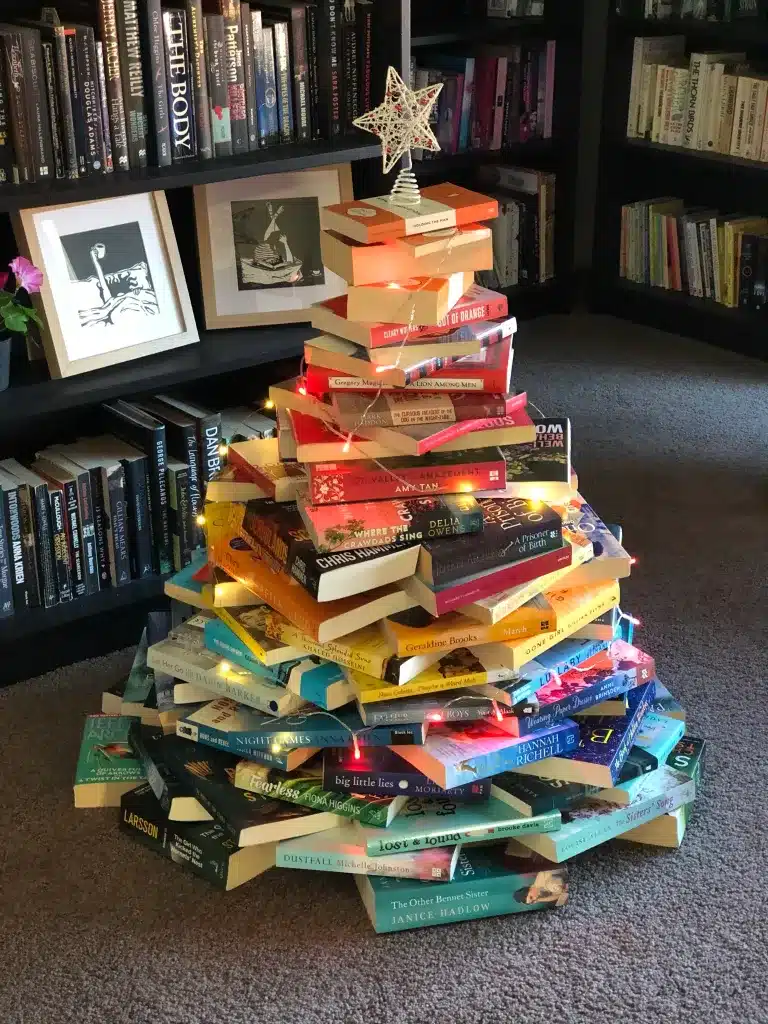 Book Stack Alternative Christmas Trees